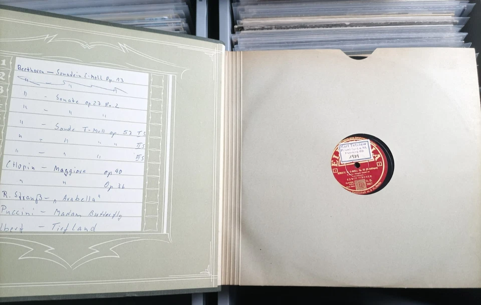 Schellackplattensammlung in Boxen - Pathetique / Schumann Klassik Vorkrieg - Bild 4 von 4