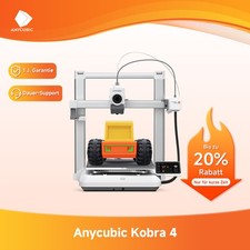 ANYCUBIC Kobra 4 3D-Drucker, 600 mm/s Druckgeschwindigkeit, Schnell montiert