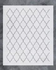 Large Plaid Pattern Wall Art Reusable Stencil - StencilAir