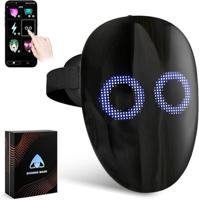 AIGLUN LED Face Transforming Mask with Gesture Control Fun - Cool Stuff Hallowee
