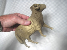 OLD, 1920'S VISCOLOID, CELLULOID LARGE SHEEP TOY, EARLY EAGLE AND SHIELD MARK