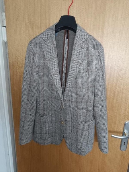 Women Strellson Blazer Silver Wool 48