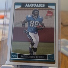 Topps 2006 Rookie #379 Marcedes Lewis Jacksonville Jaguars Football Card. rookie card picture