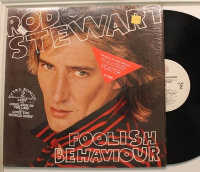 Rod Stewart Lp Foolish Behaviour On Wb - Vg++ To Nm/ Vg++ To Nm (shrink!)
