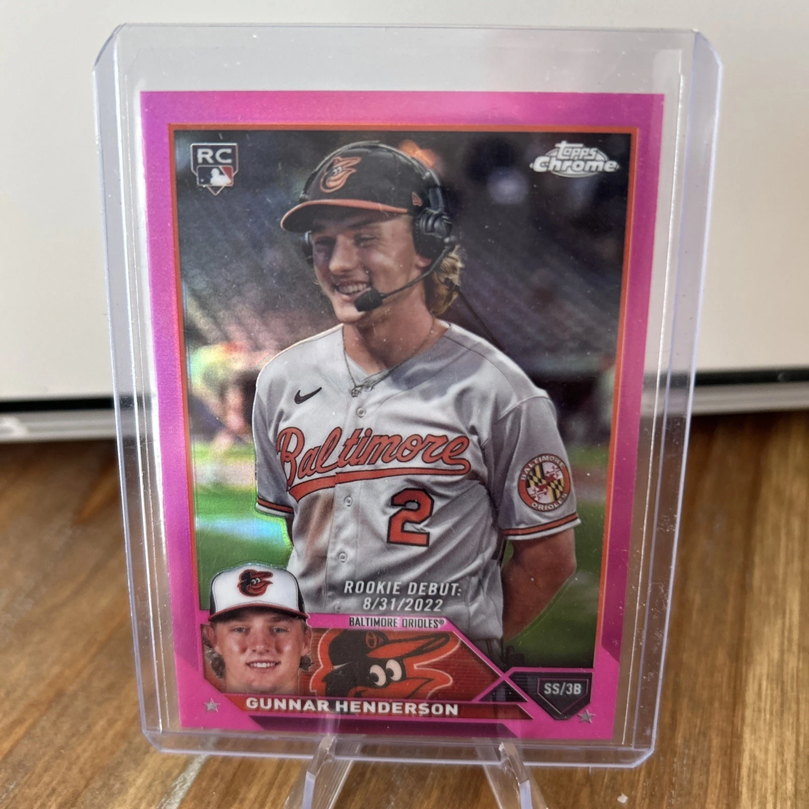 2023 Topps Chrome Update Series - Rookie Debut Gunnar Henderson pink refractor