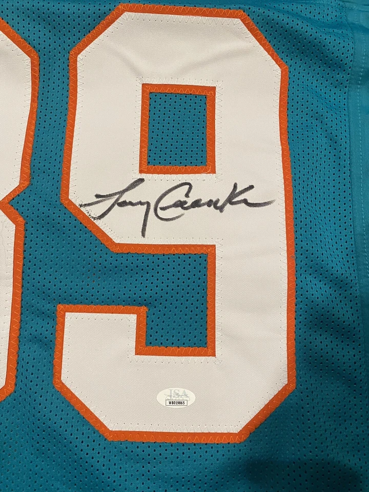 Larry Csonka Signed Custom Miami Dolphins Jersey JSA Certified - Image 2 of 2