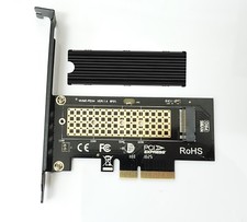 PCIE x4 4.0 Adapter Card With Black Heatsink for M.2 NVMe SSD