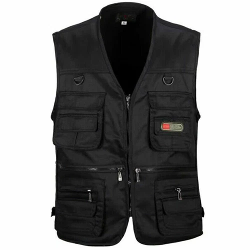 Herren Cargojacke Weste Ranger Fotograf Wandern Jagd Arbeitsweste Jacke Outdoor- - Bild 9 von 28