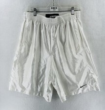 Nike Rare Vintage Dazzle Silky Shiny Basketball Shorts All White Sz Large