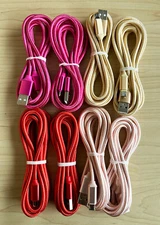 2 Pack Micro USB Fast Charging Cable For LG, Motorola, Samsung Android Phones