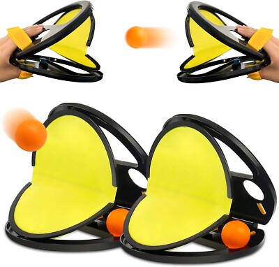 Throw Catch Ball Game - Pop Pass Catch Ball Game with 4 Balls for Outdoor Yard