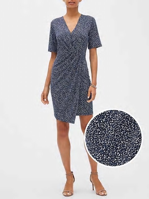 banana republic faux wrap dress