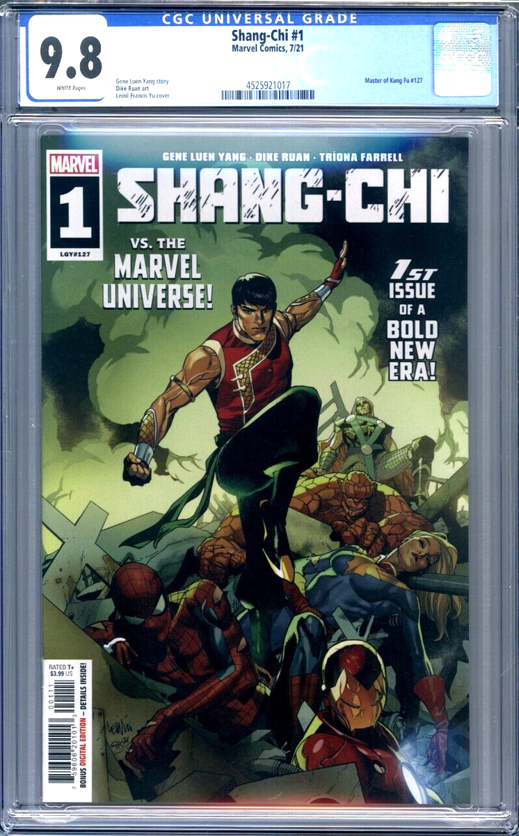 Shang-Chi #1 CGC 9.8 Marvel Comics 2021 Master of Kung Fu #127 1st