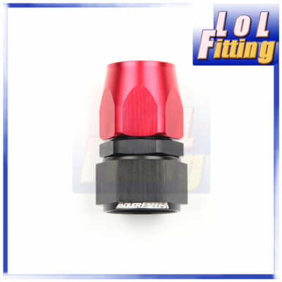 US SHIP AN20 AN-20 Straight Swivel Fuel Oil Hose End Fitting Adapter Red/Black