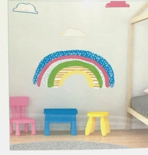RoomMates The Rainbow - Peel and Stick Giant Wall Decal Multicolor 36.5" x 17"