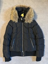 Mackage Romane Fur Trim Black Bomber Was £600+ New
