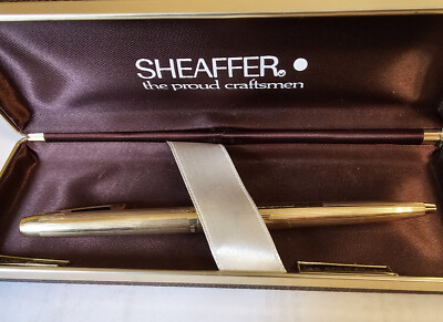 U.S. Vintage Scheafer Ball Point Pen Gold Filled in box