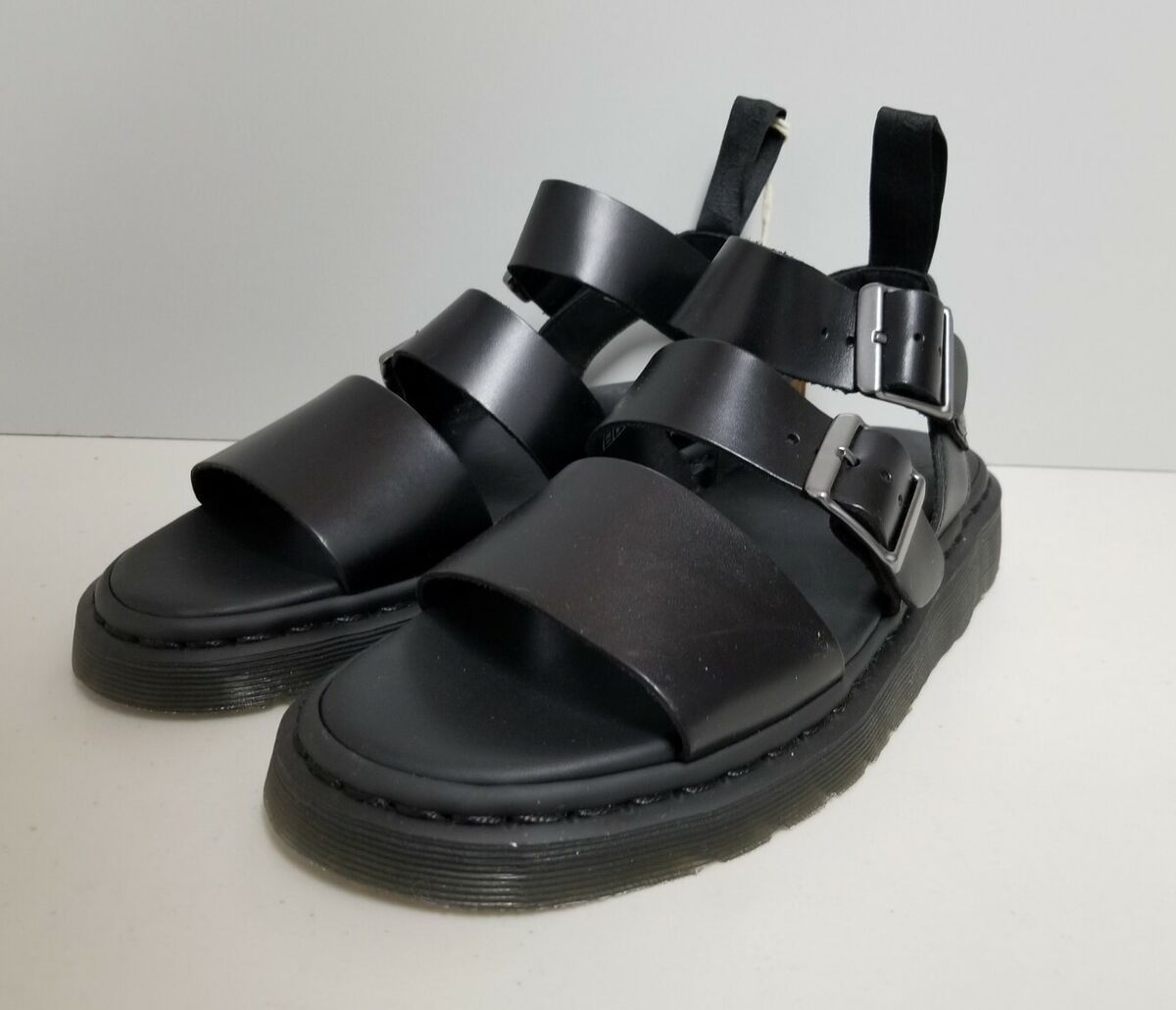 Doc Martens Gryphon Black Leather Gladiator Sandal Mens Size Doc Martens Gryphon Black Leather Gladiator Sandal Mens Size