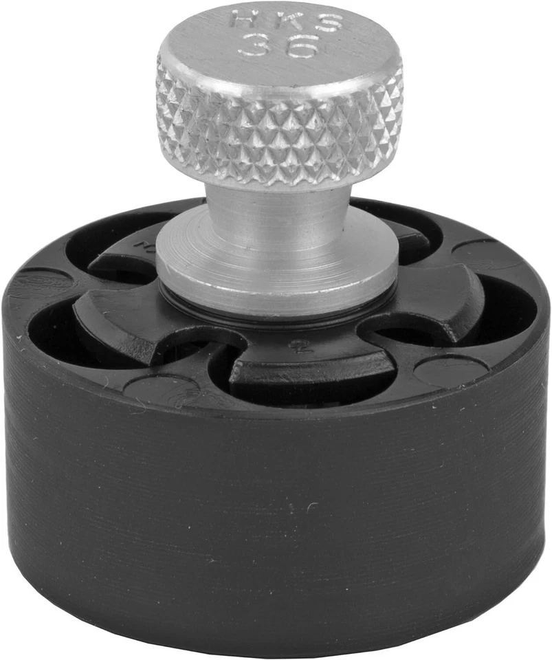 HKS Speedloader 357 Magnum para cuadro de 5 disparos S&W J Taurus 605 Ruger 36-A - Paquete de 2 Foto 2 de 4