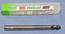 HELICAL Carbide Ball End Mill 1/4 dia. 4 flute 3/8 LOC 3/4 Reach 3" OAL Aplus