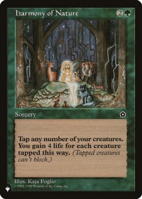 MTG HARMONY OF NATURE EXC - HARMONIE DER NATUR - TLI - MAGIC