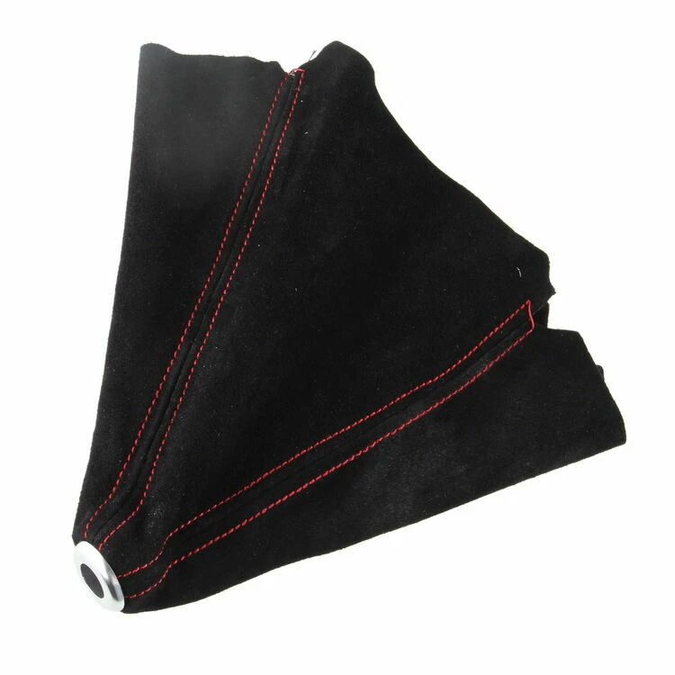 Botão de câmbio preto universal gaitor gaiter boot cover couro nobuck - Imagem 3 de 4