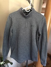 Mens Under Armour Loose Coldgear Half Zip Grey Pullover size S EUC 
