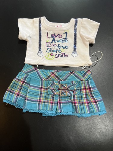 Build A Bear Justice Set 2 Stück Love One Another Live Free Top Rock Rarität Selten - Bild 1 von 11