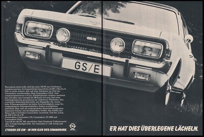 Opel Commodore A GS/E - Reklame Werbeanzeige Original-Werbung 1971 (2)