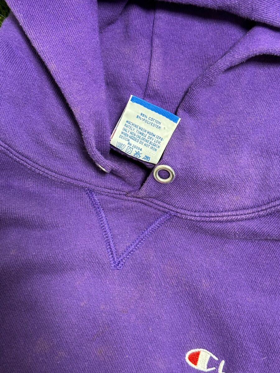 80s Vintage Champion Reverse Weave Hoodie Sweatshirt M
