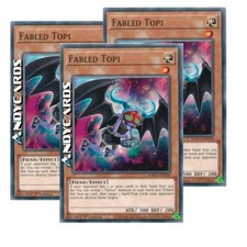 3x FABLED TOPI (Die Fabelhafte Maus) • Common • HAC1 EN130 • 1Ed • YUGIOH ANDYCARDS