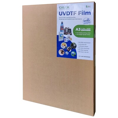 CALCA A3 UV DTF Printing Film (A) +ransfer Film (B) Crystal Label Film US 200pcs