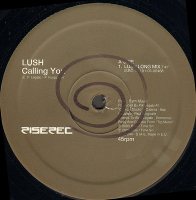 LUSH - Calling You - Rise - 2003 - Italy - RISE 244