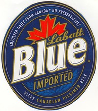 LABATT BLUE BEER LABEL T SHIRT CANADA SIZES SMALL-XXXLARGE F