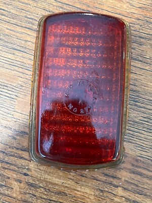 Vintage Red glass tail light- k-D Triflex A N.O 279