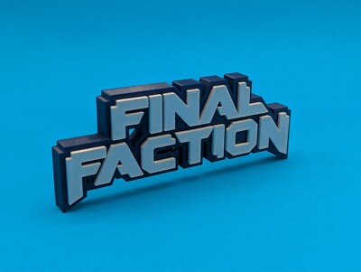 Final Faction - 200mm breit - 3D gedrucktes Logo*