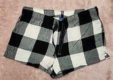   Old Navy Women's Pull On Plaid Flannel Sleep Shorts Size Large Multicolor