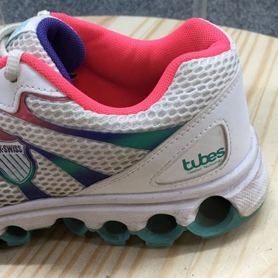 K-Swiss Sneaker Womens 9.5 White Tubes Athletic Training Laced Up Casual 97112 - Image 4 of 4