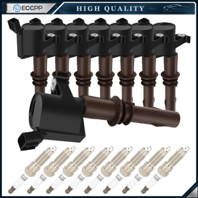 ECCPP 8 For 5.4L V8 Expedition F-150 F-250 09 10 11 12 Ignition Coil Spark Plug