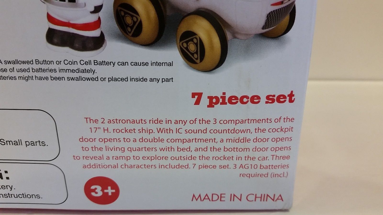 cp toy space mission rocket ship