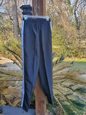 Vintage Women Nylon Pants Windbreaker Ankle Zip Size M PullOn Lightweight