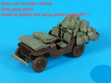 1/35 Scale Military Jeep Stowage Kit - Resin Cargo Accessories (No Vehicle)