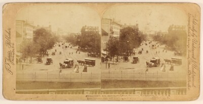 Washington Avenue Animierte USA Foto Stereo PL55L6N Vintage Albumin