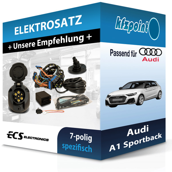 ECS E-Satz 7Polig Fahrzeugspezifisch Passend für Audi A1 Sportback Elektrosatz-image