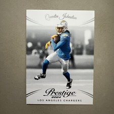2024 Prestige Football Card #166 Quentin Johnston, Los Angeles Chargers