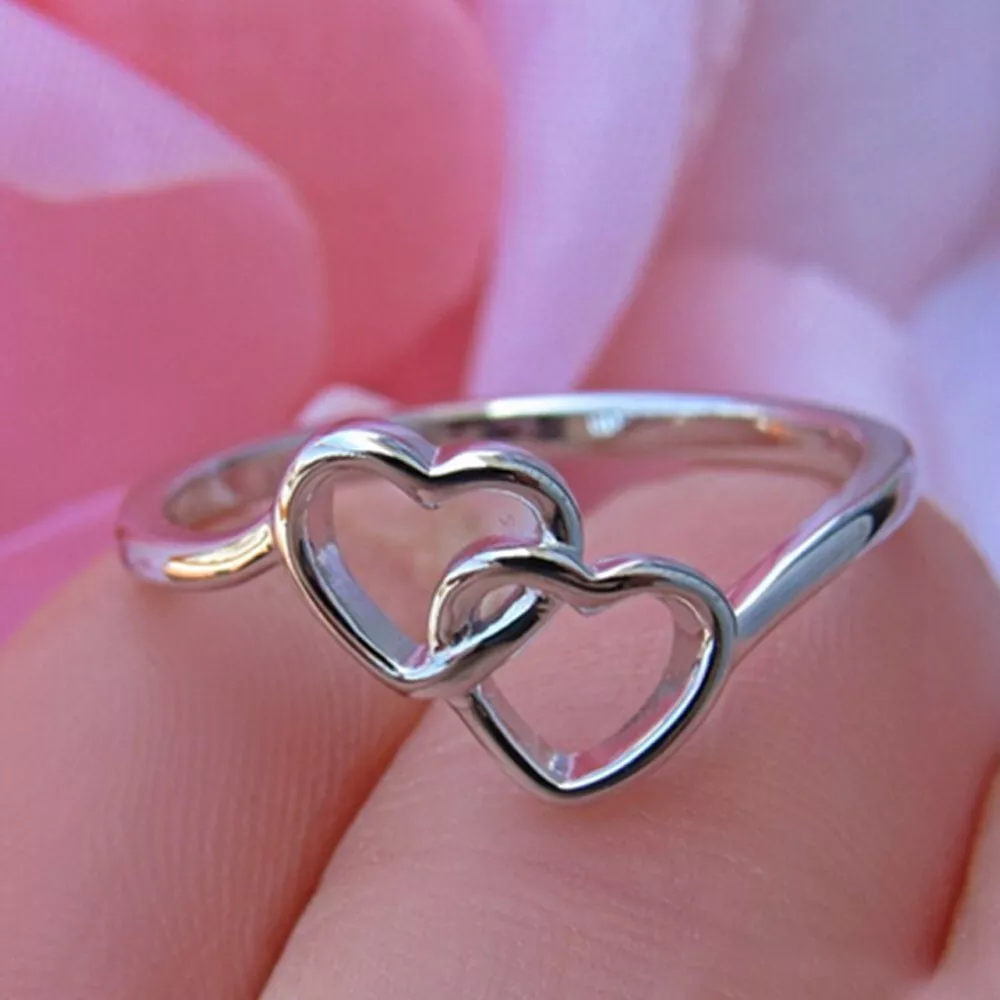 Twin heart outlet promise ring