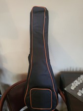 New Black Gig Bag Orange Trim Nylon with Strap and Handle 40x14"