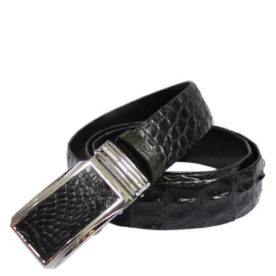 100% Genuine Crocodile Leather Skin Men Belt Black Australia