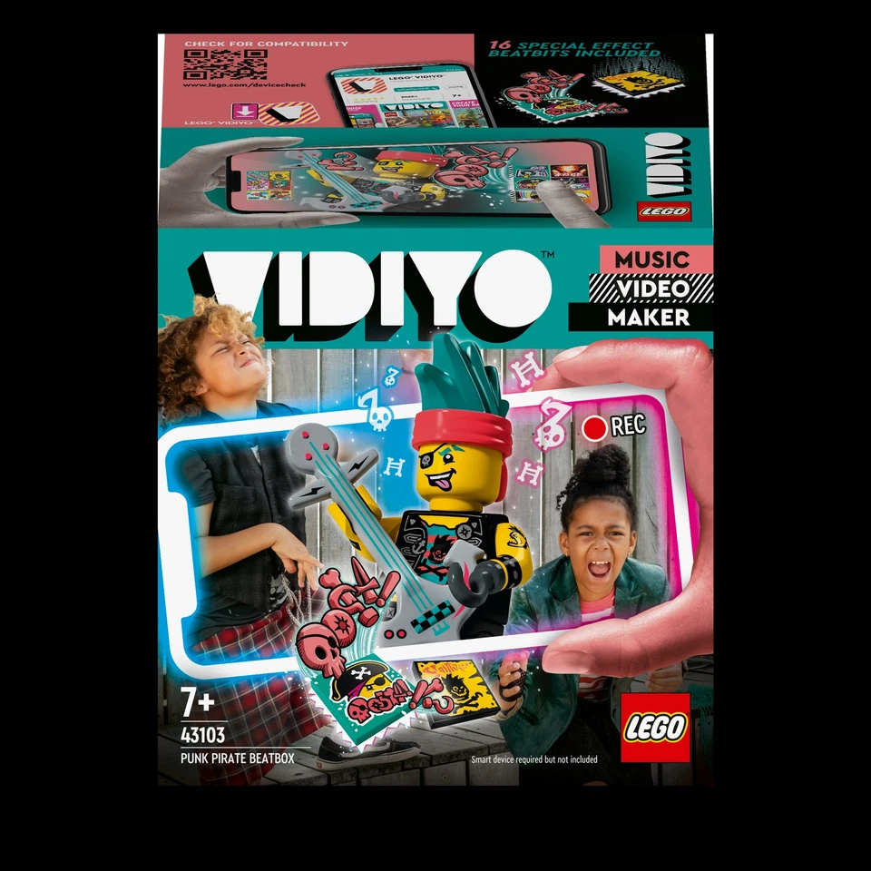 43103 LEGO VIDIYO PUNK PIRATE BEATBOX VIDEO MUSICALE 73 PZ. 7+ ANNI NUOVO