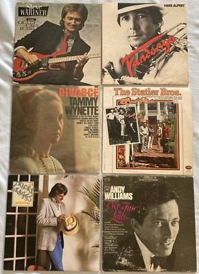 6 LP Steve Wariner, Herb Alpert, Tammy Wynette, Statlers, R Skaggs, A Williams